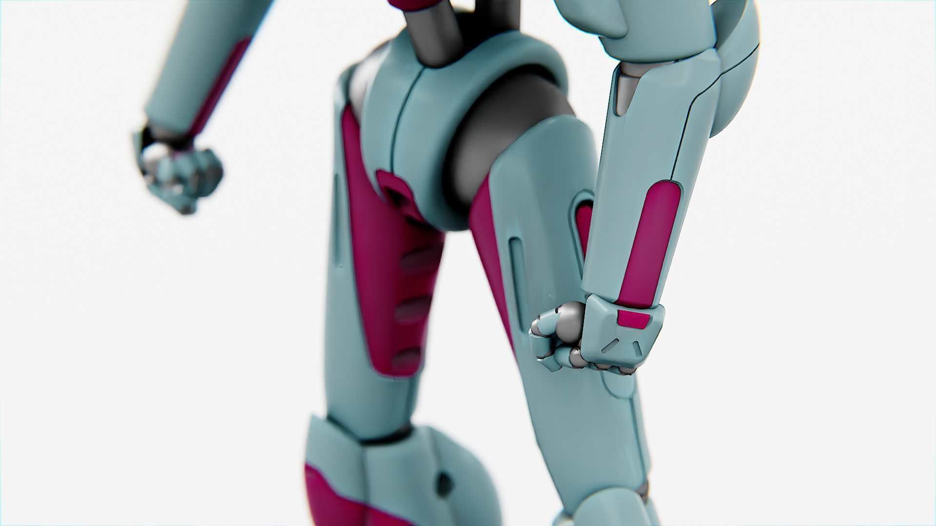 ANDROID MECHA - C   Rigged for Unreal Engine - Unity - MIXAMO  3D model_17