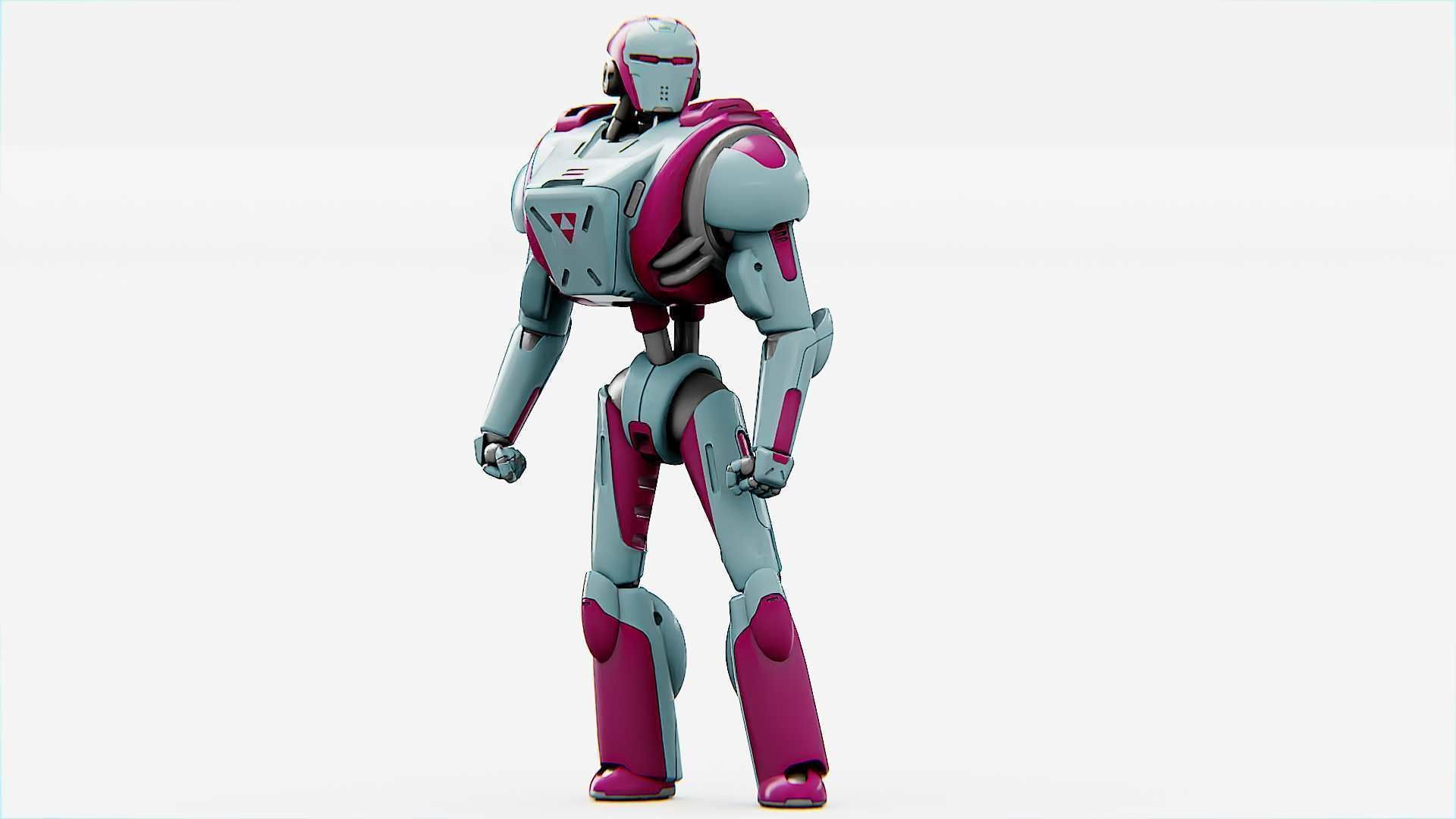 ANDROID MECHA - C   Rigged for Unreal Engine - Unity - MIXAMO  3D model_3