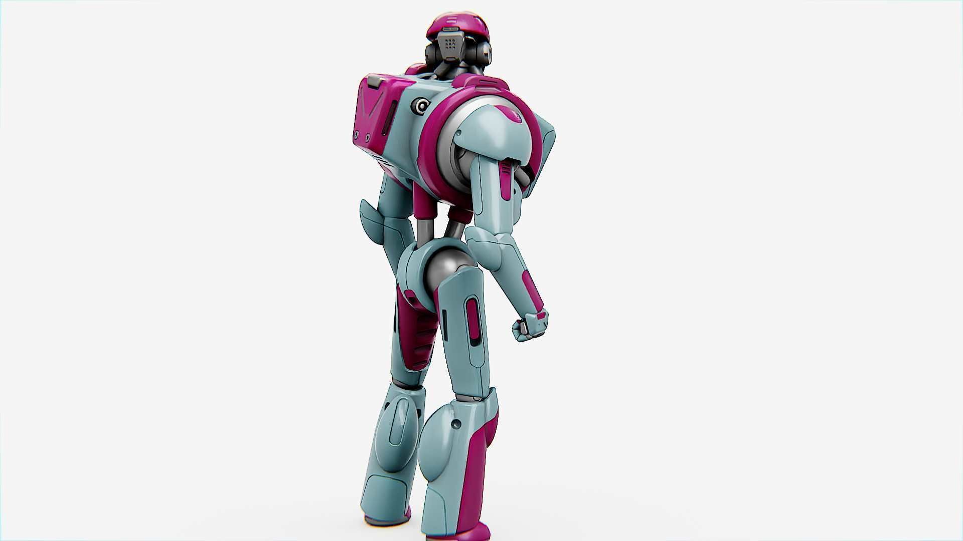ANDROID MECHA - C   Rigged for Unreal Engine - Unity - MIXAMO  3D model_8