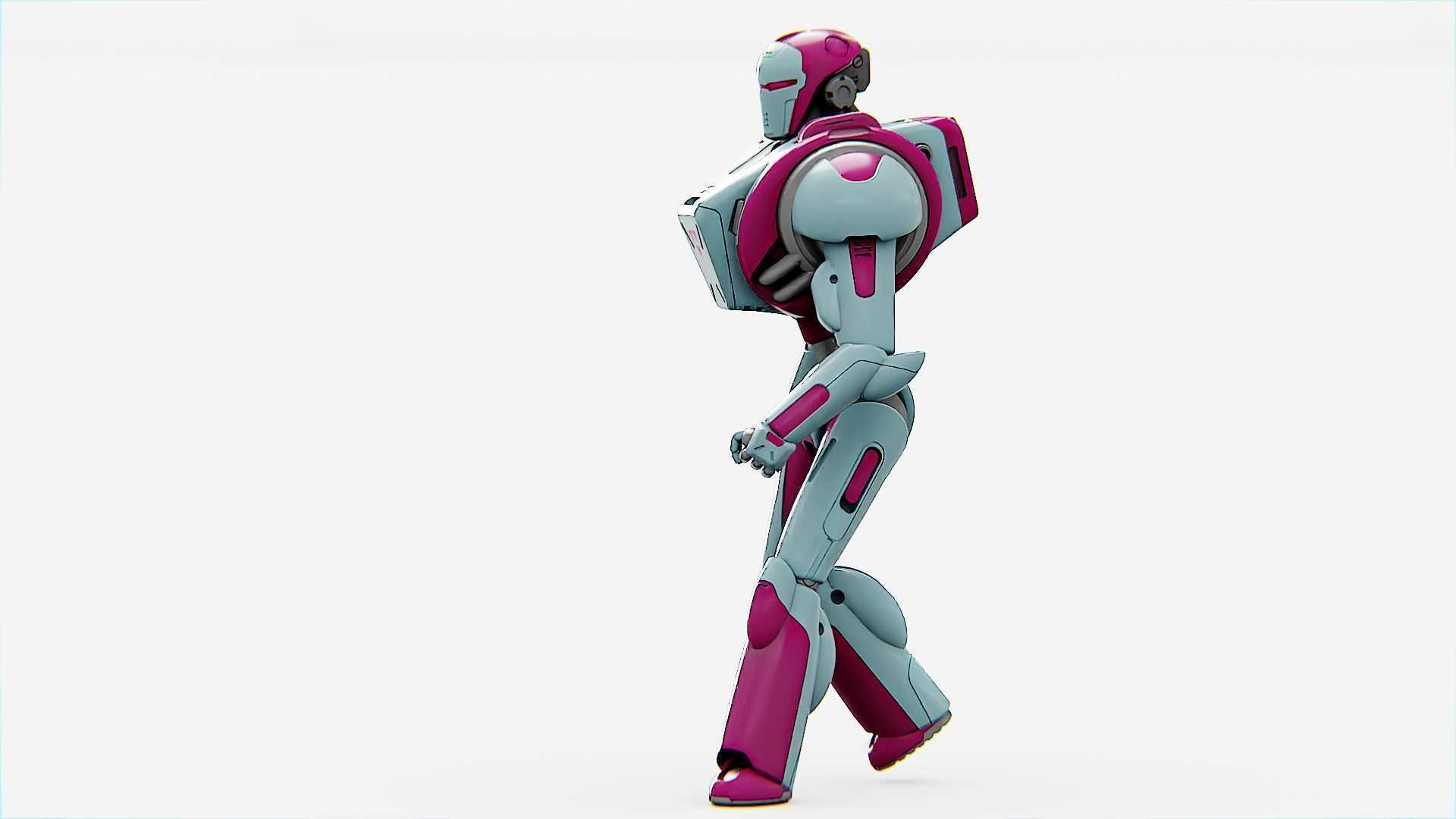 ANDROID MECHA - C   Rigged for Unreal Engine - Unity - MIXAMO  3D model_31