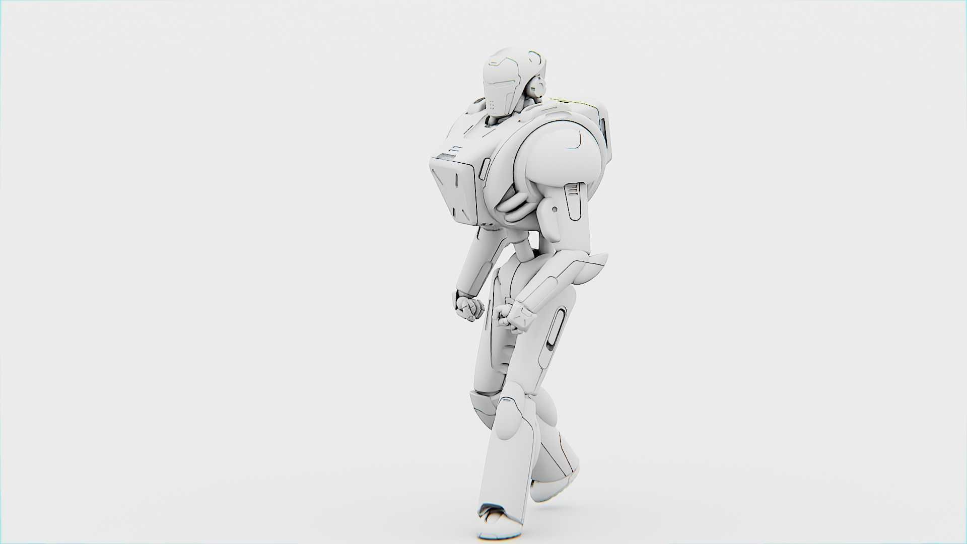 ANDROID MECHA - C   Rigged for Unreal Engine - Unity - MIXAMO  3D model_36