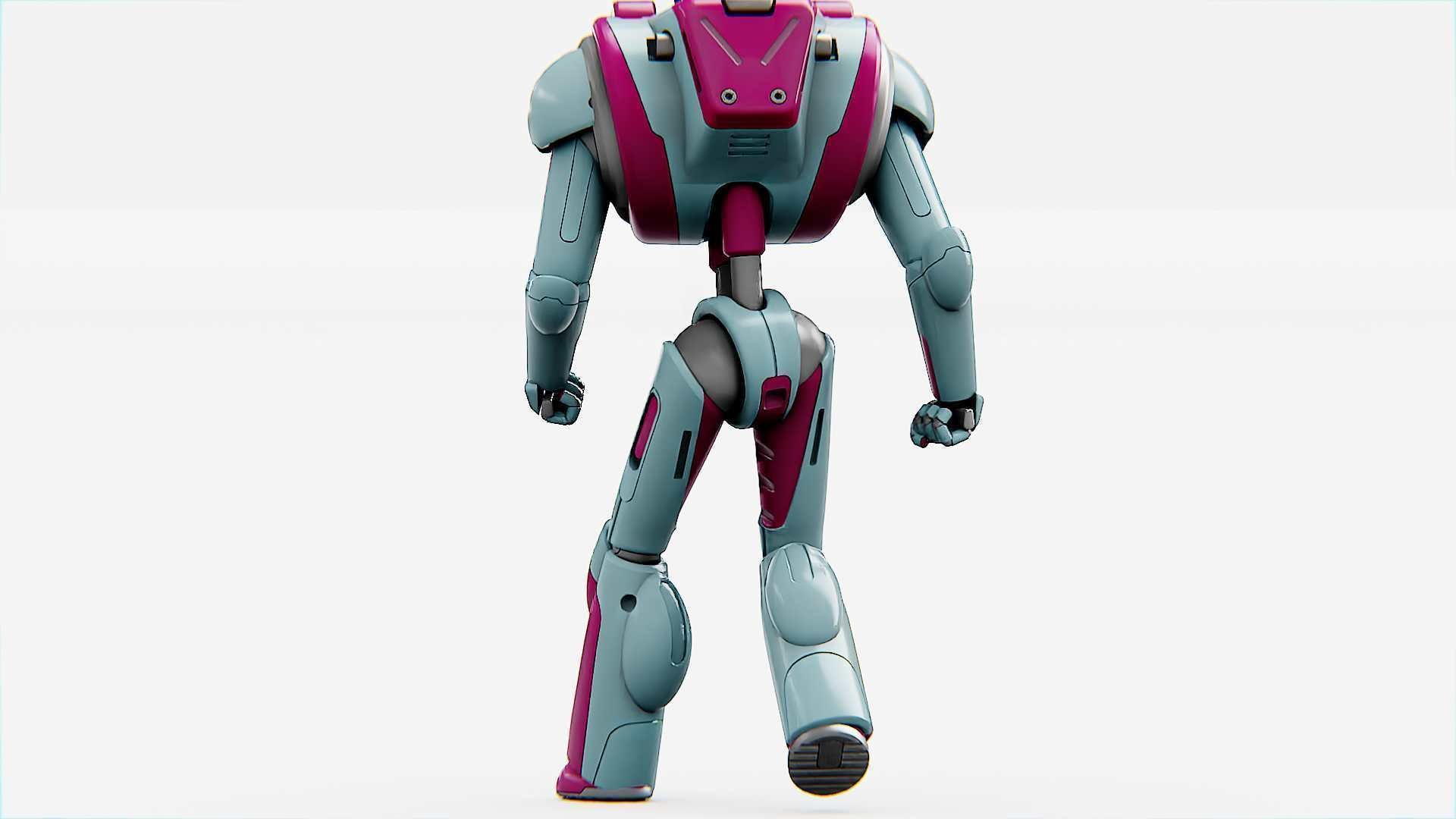 ANDROID MECHA - C   Rigged for Unreal Engine - Unity - MIXAMO  3D model_29