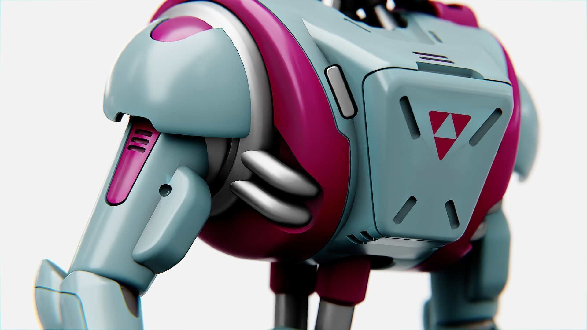 ANDROID MECHA - C   Rigged for Unreal Engine - Unity - MIXAMO  3D model_21