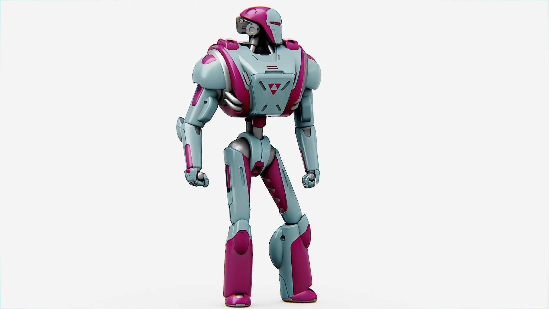 ANDROID MECHA - C   Rigged for Unreal Engine - Unity - MIXAMO  3D model_10