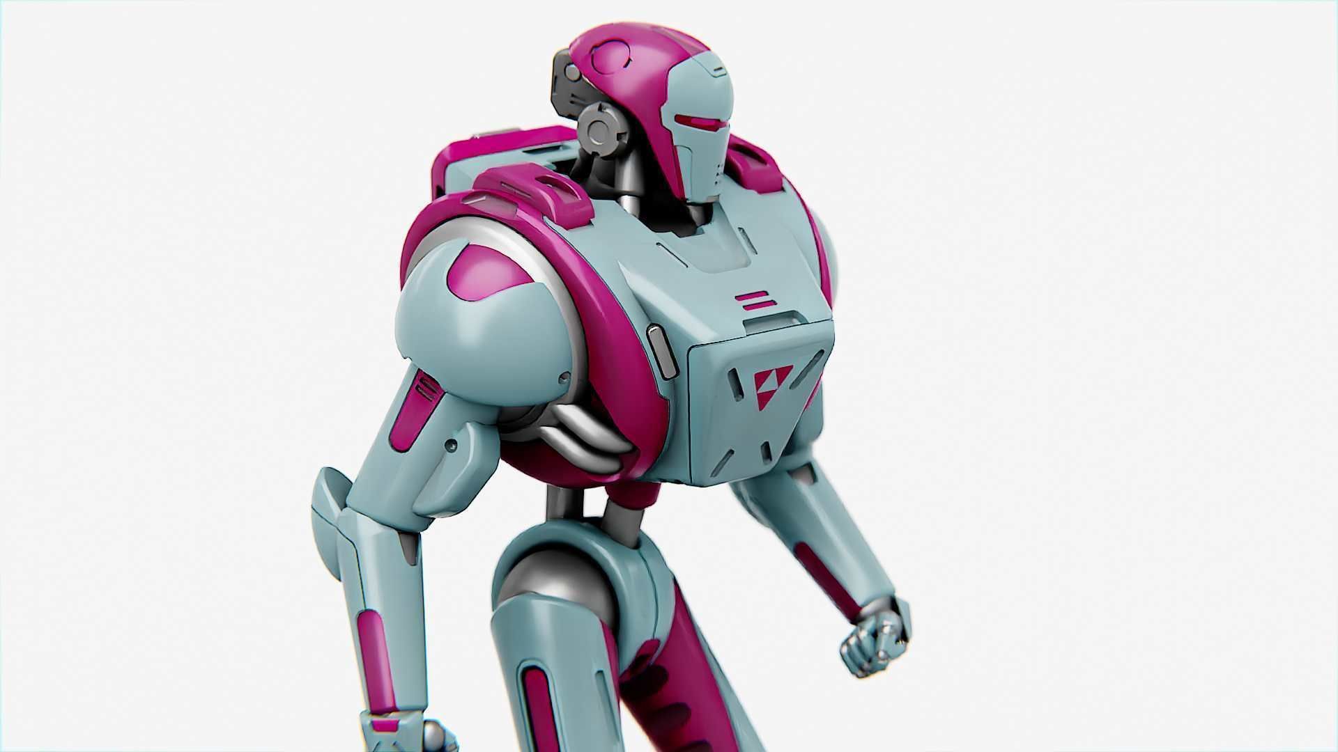 ANDROID MECHA - C   Rigged for Unreal Engine - Unity - MIXAMO  3D model_27