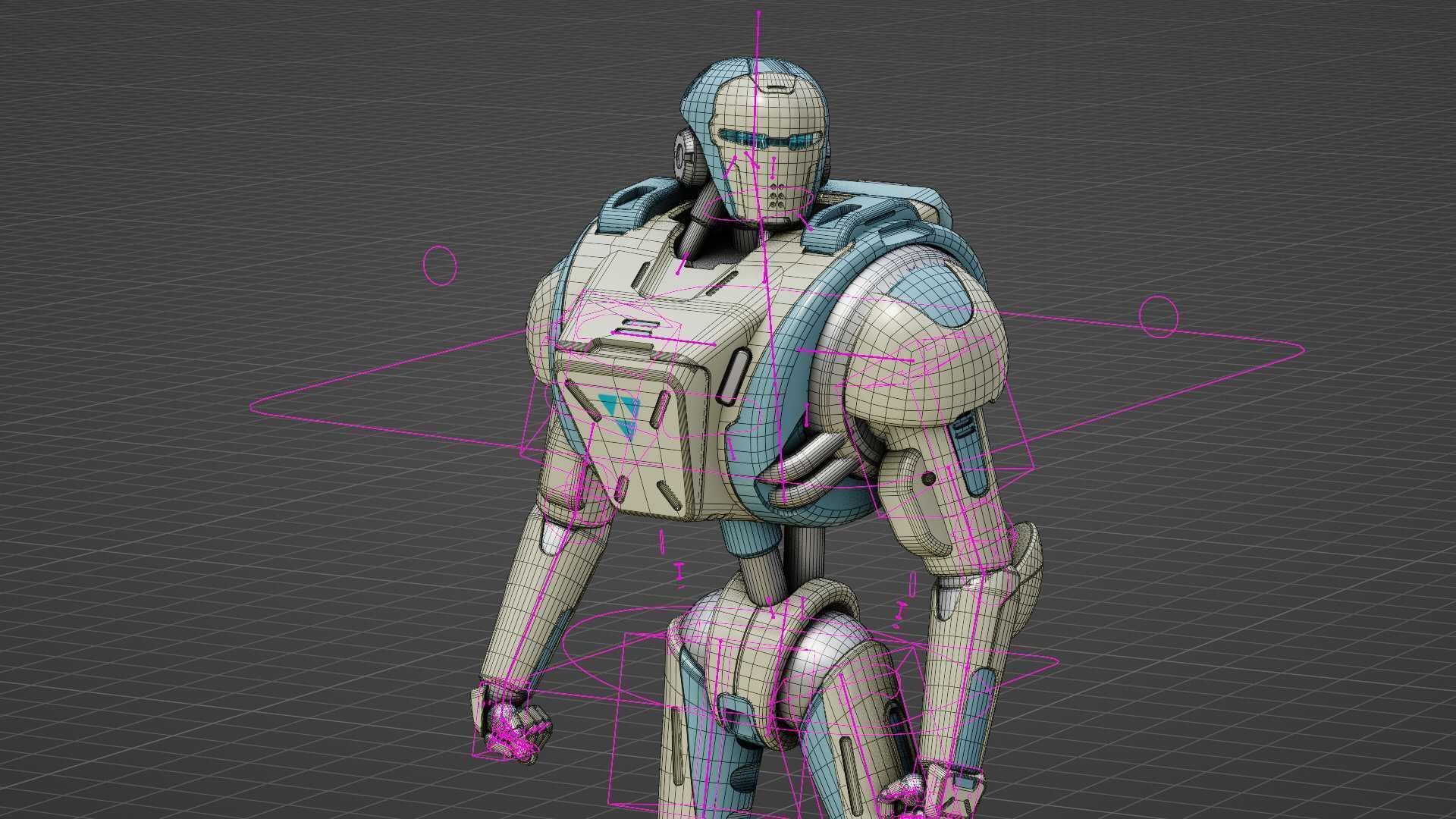 ANDROID MECHA - C   Rigged for Unreal Engine - Unity - MIXAMO  3D model_37