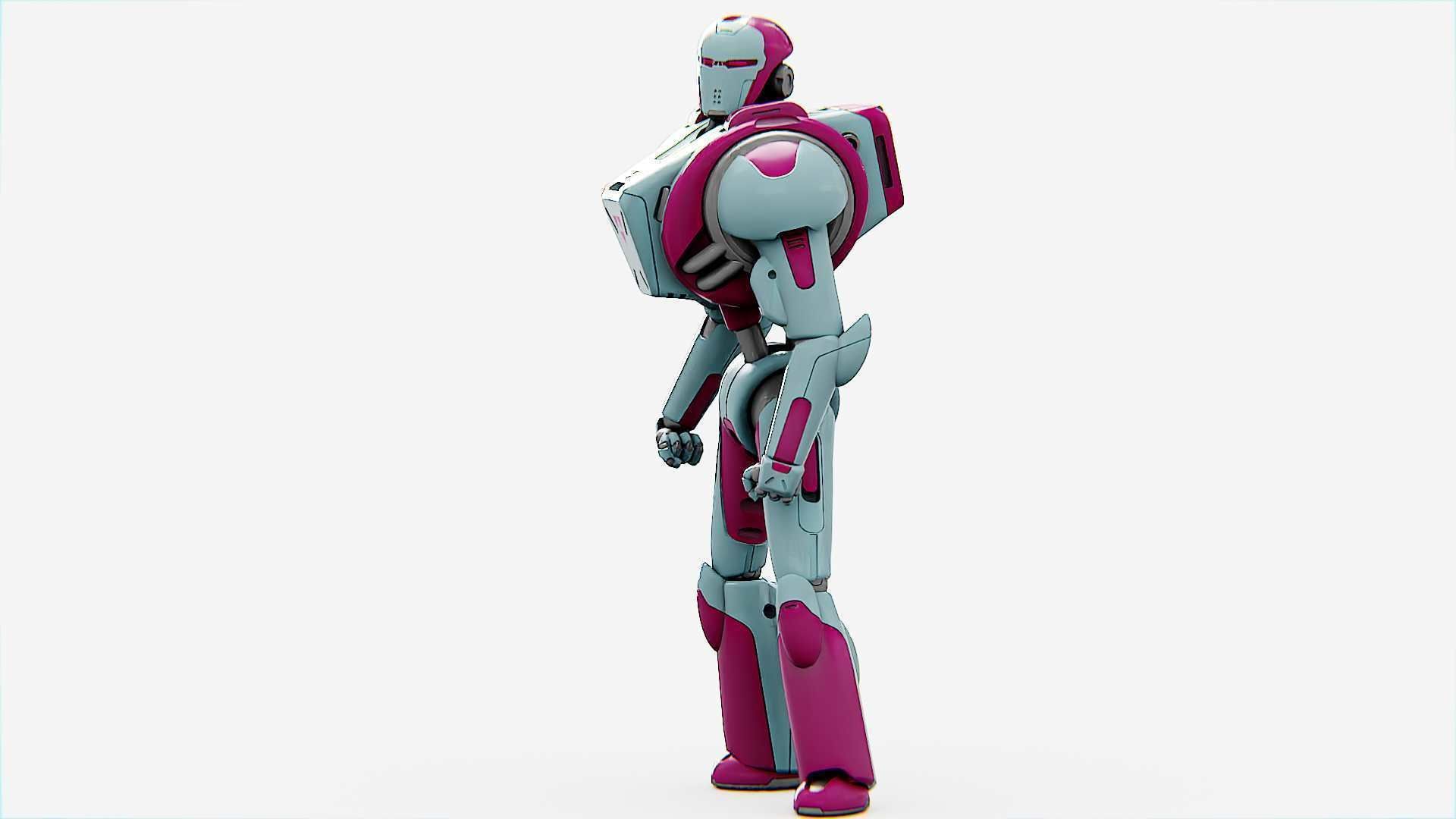 ANDROID MECHA - C   Rigged for Unreal Engine - Unity - MIXAMO  3D model_4