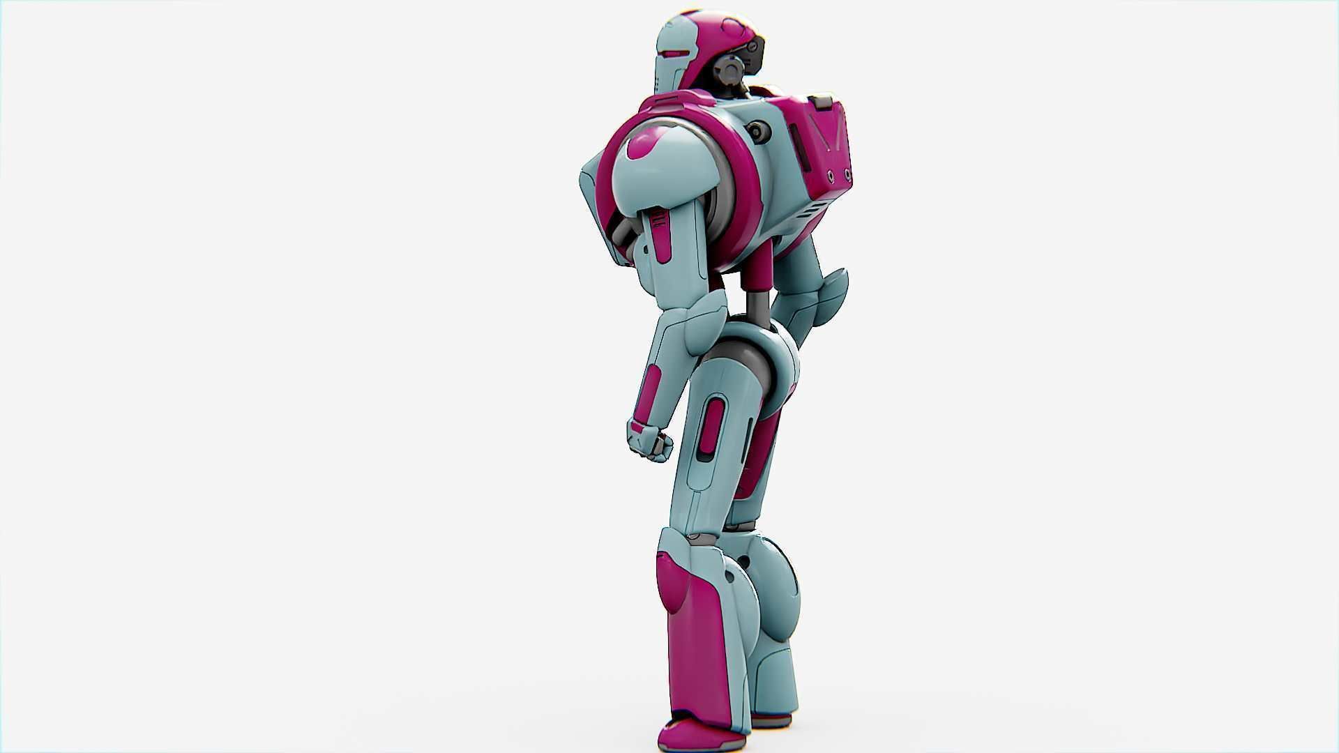 ANDROID MECHA - C   Rigged for Unreal Engine - Unity - MIXAMO  3D model_5
