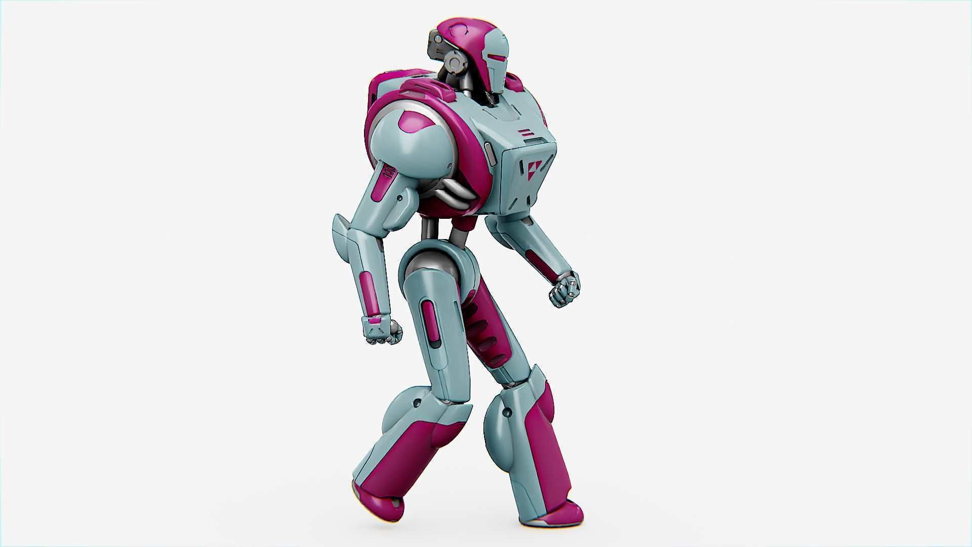 ANDROID MECHA - C   Rigged for Unreal Engine - Unity - MIXAMO  3D model_30