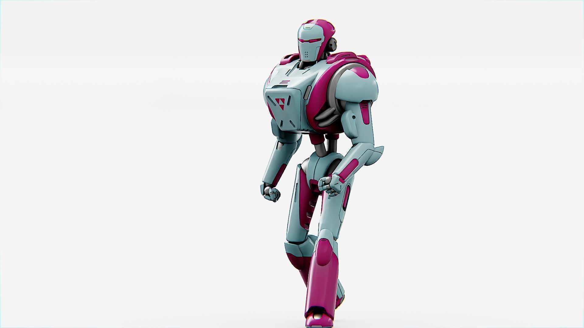ANDROID MECHA - C   Rigged for Unreal Engine - Unity - MIXAMO  3D model_24