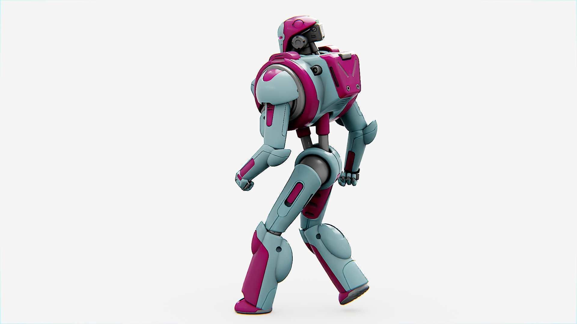 ANDROID MECHA - C   Rigged for Unreal Engine - Unity - MIXAMO  3D model_25