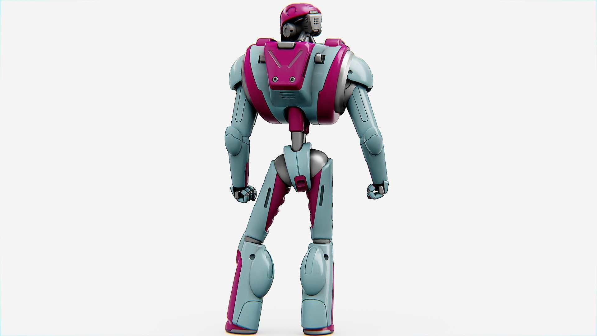 ANDROID MECHA - C   Rigged for Unreal Engine - Unity - MIXAMO  3D model_7