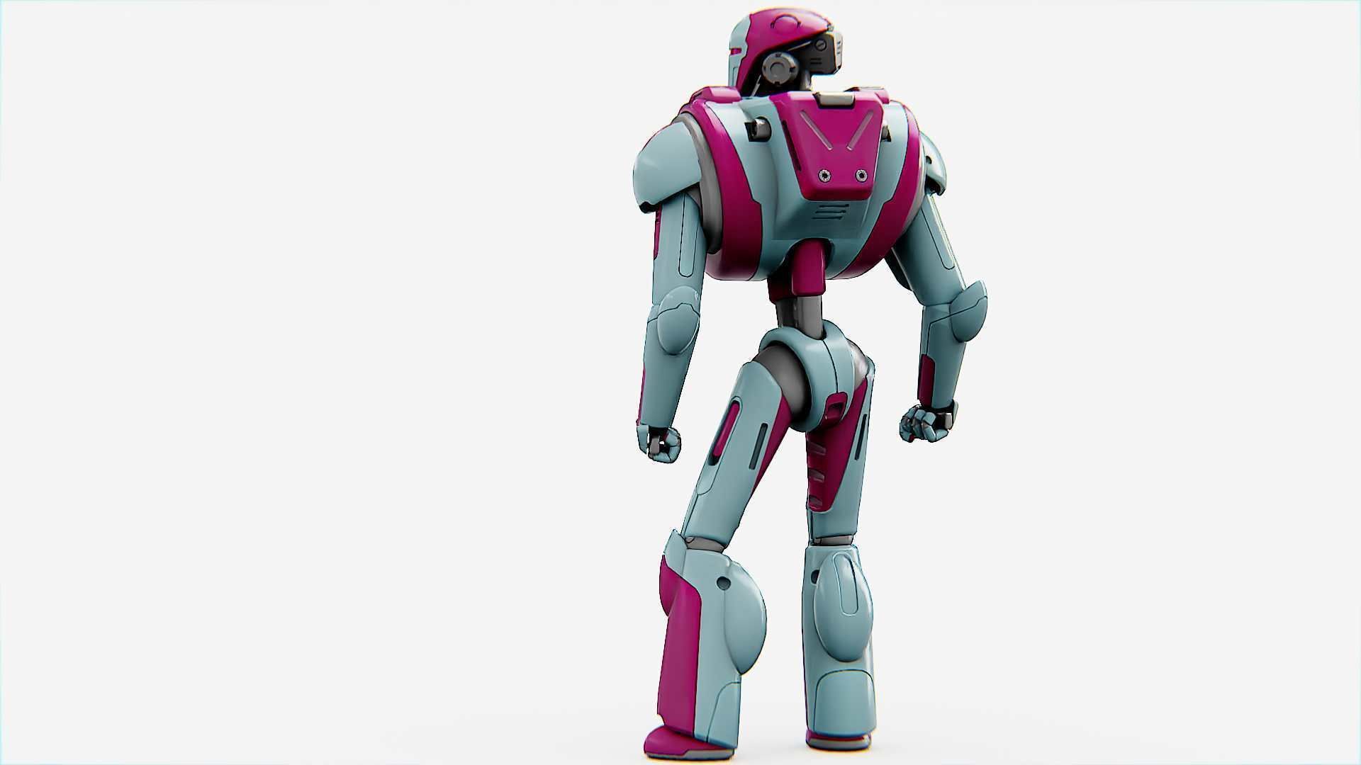 ANDROID MECHA - C   Rigged for Unreal Engine - Unity - MIXAMO  3D model_6