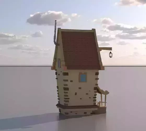 of a magical fairy house 3D model