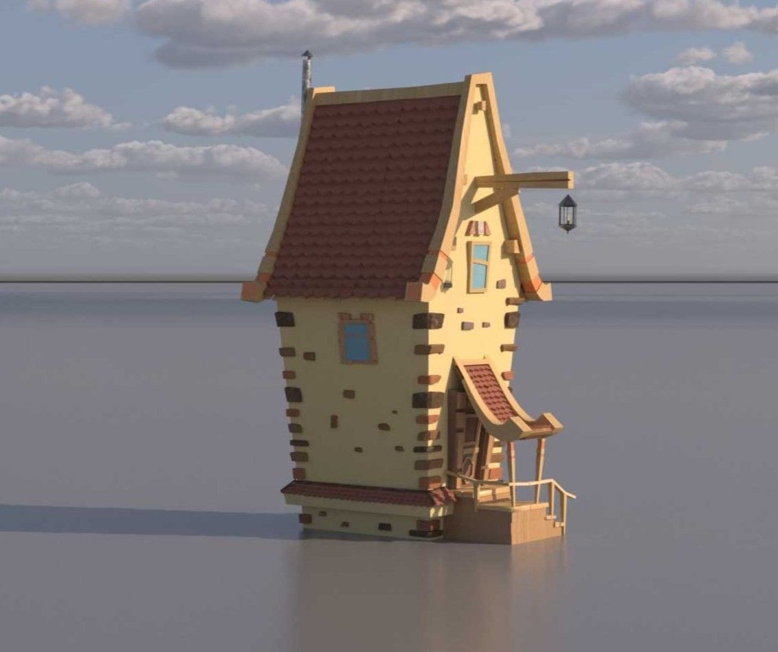 of a magical fairy house 3D model_1