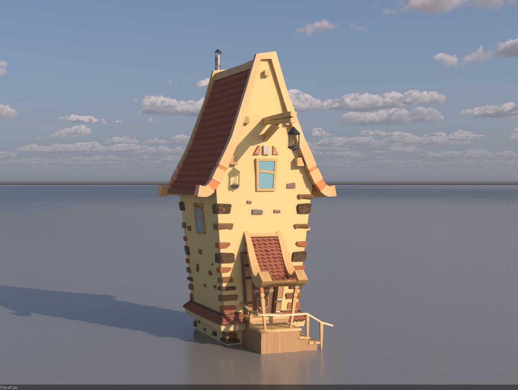 of a magical fairy house 3D model_2