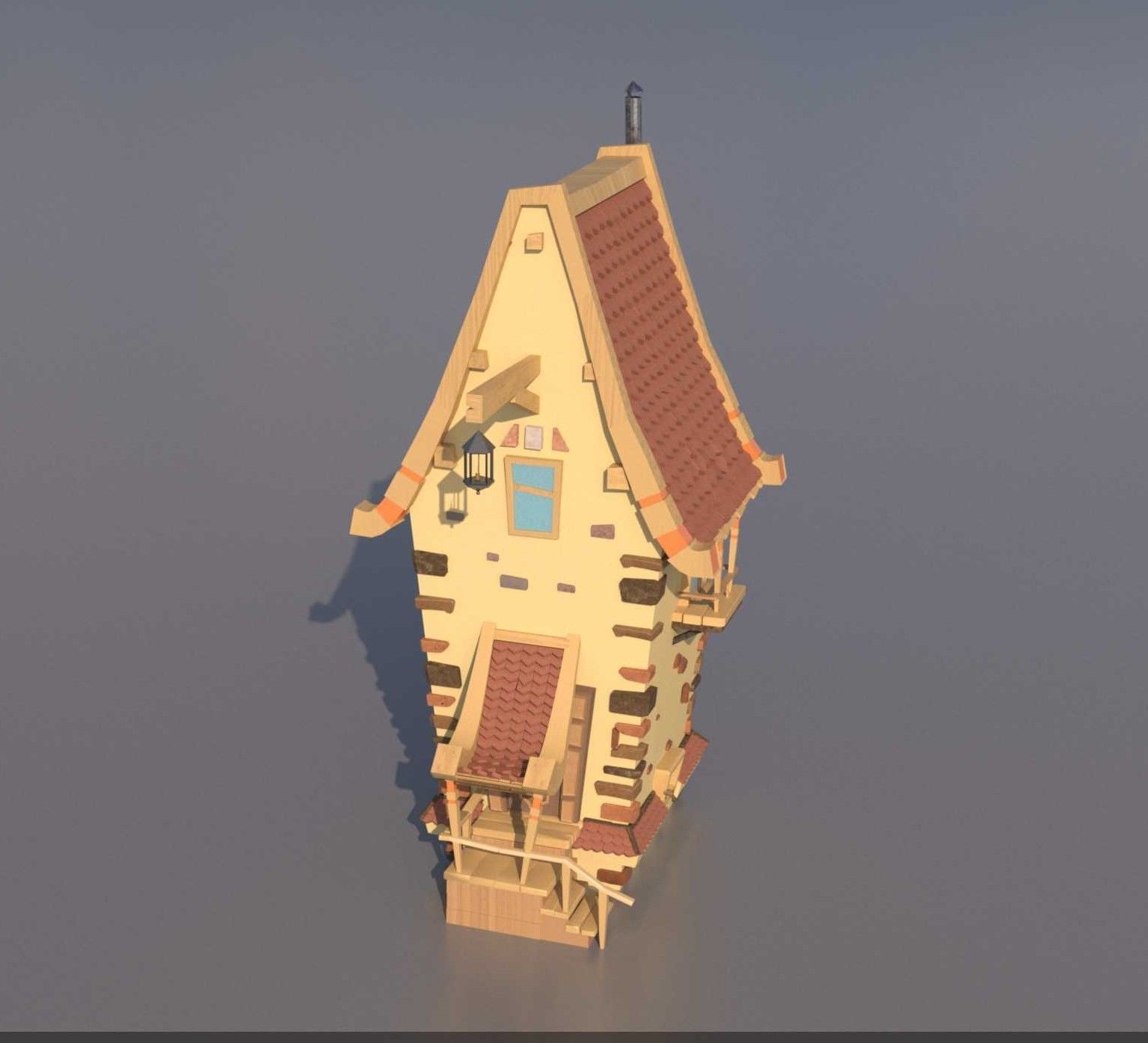 of a magical fairy house 3D model_3
