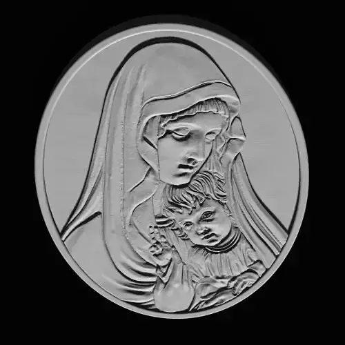 Pendant of Mary with Baby