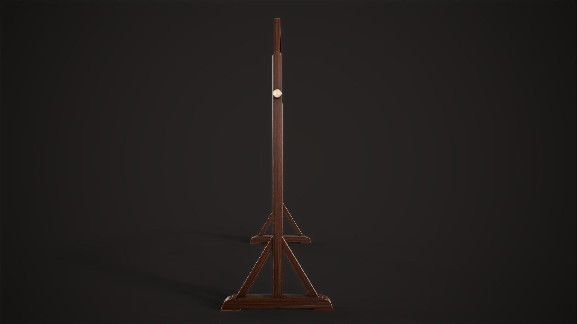 Vintage Chalkboard Low-poly 3D model_6