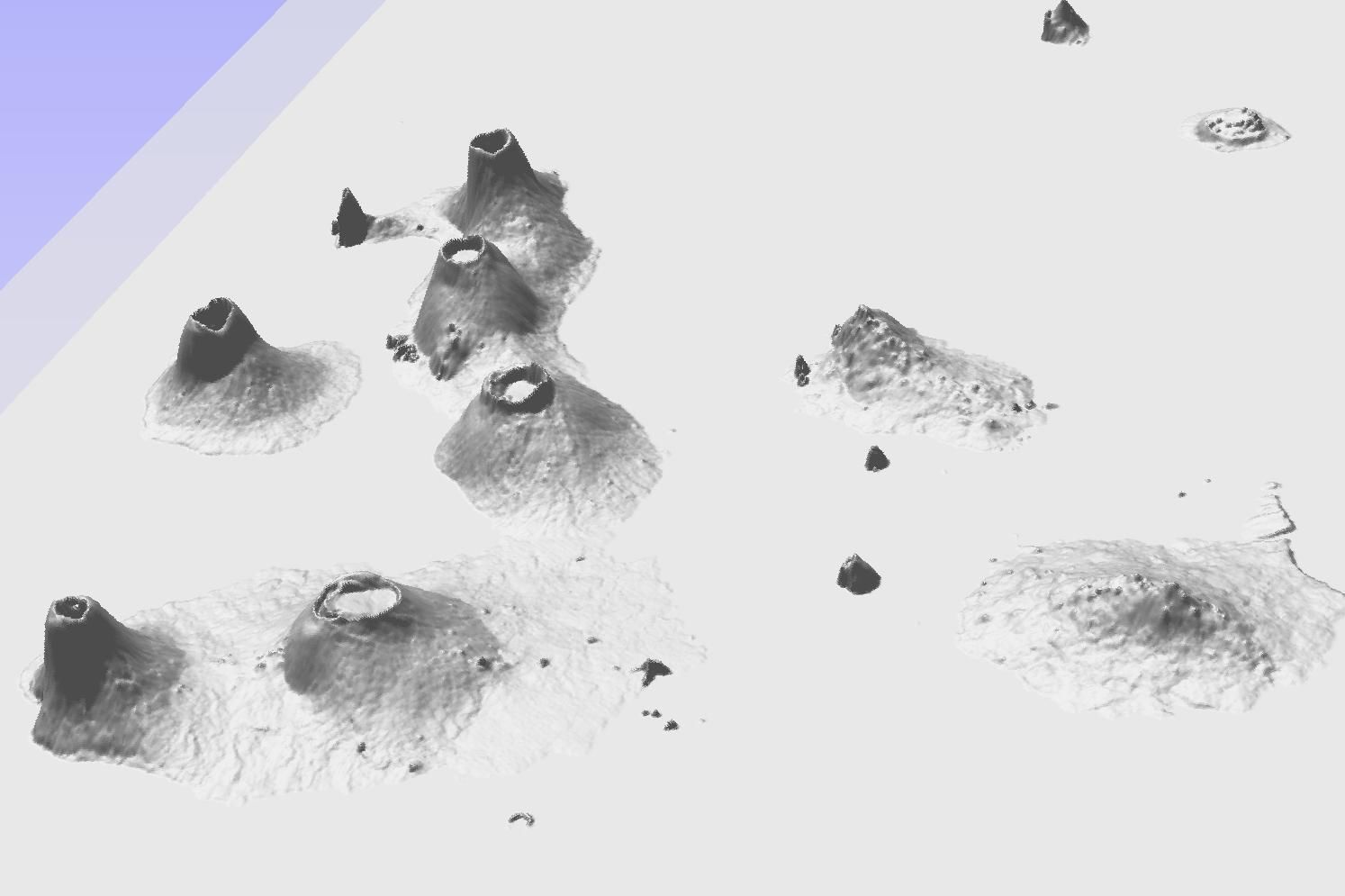 3D terrain topographic model of Galapagos islands  3D print model_4