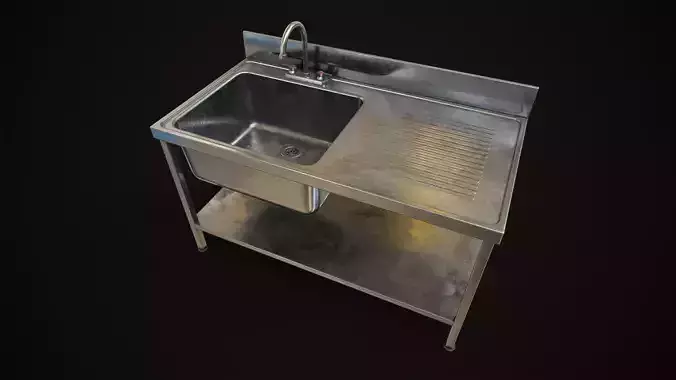  Metal industrial sink