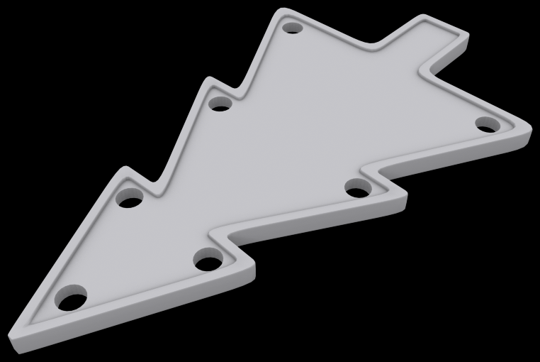 Hanging christmas tree 3D print model_3