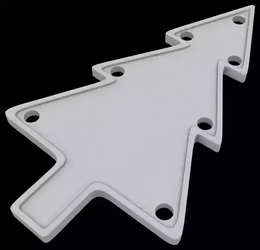 Hanging christmas tree 3D print model