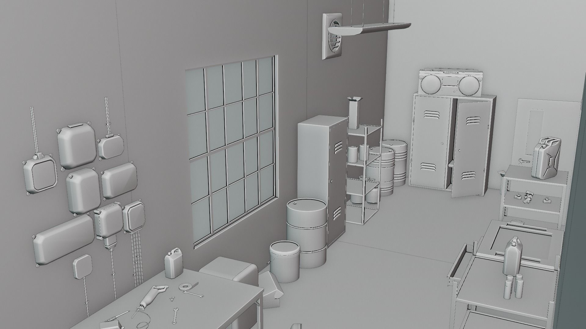 Electrician Workshop Pack Low-poly 3D model_46