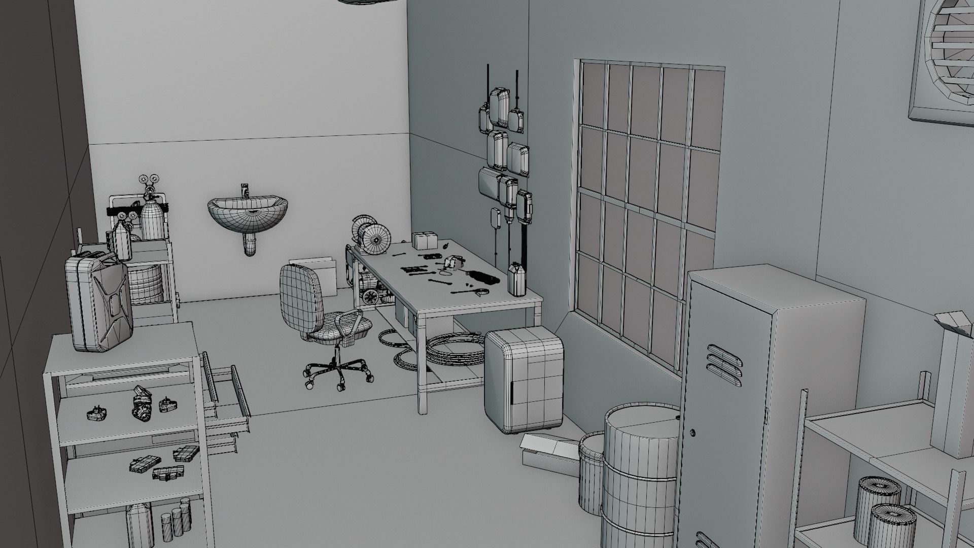 Electrician Workshop Pack Low-poly 3D model_18