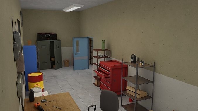 Electrician Workshop Pack Low-poly 3D model 4