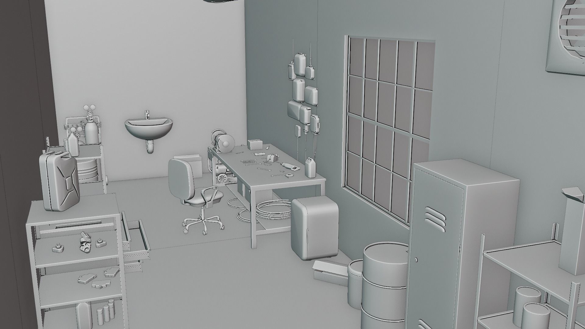 Electrician Workshop Pack Low-poly 3D model_19