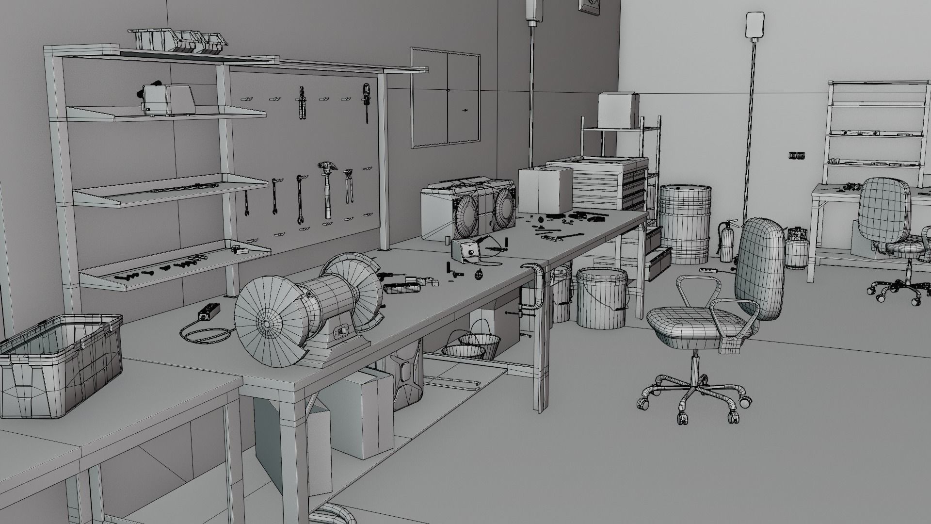 Electrician Workshop Pack Low-poly 3D model_39