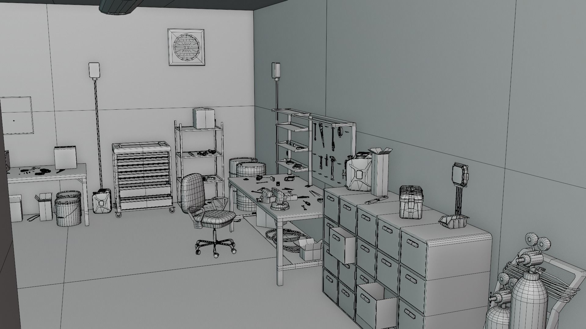 Electrician Workshop Pack Low-poly 3D model_30