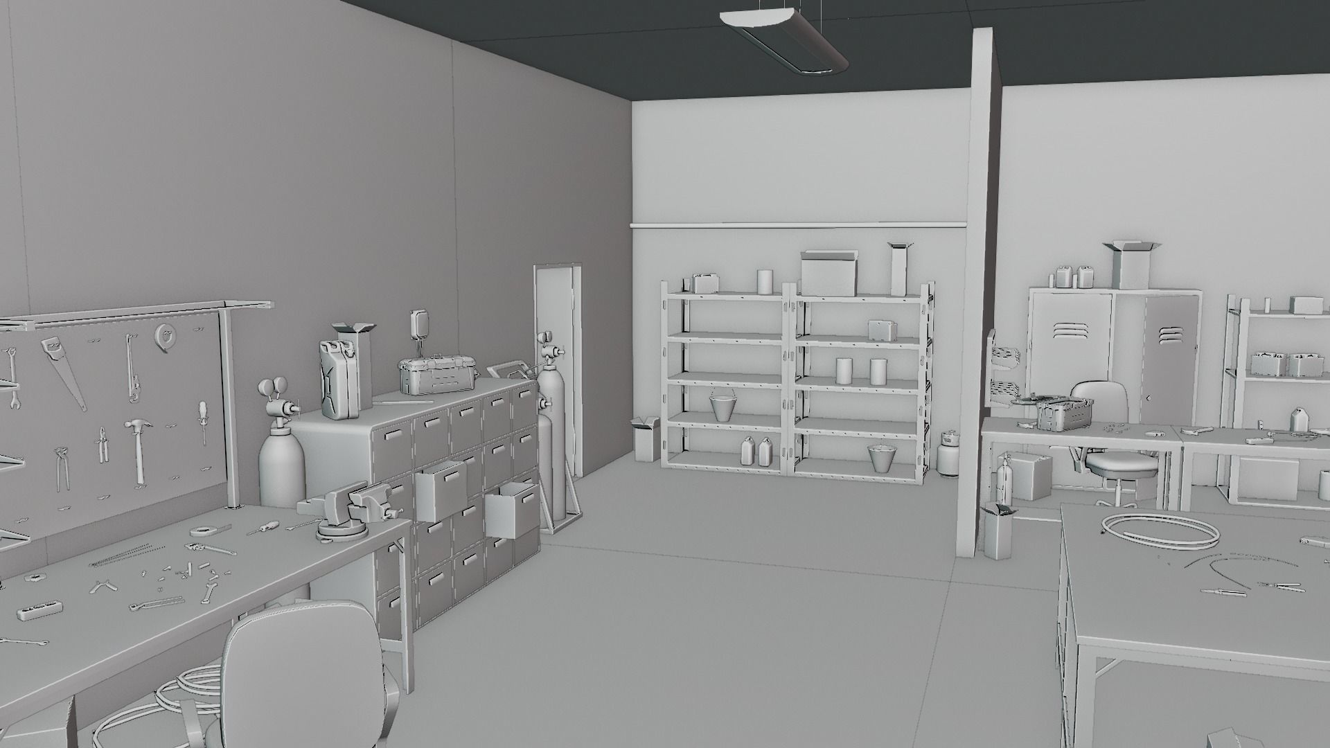 Electrician Workshop Pack Low-poly 3D model_25