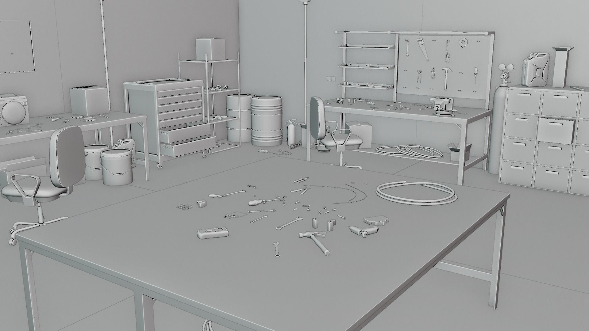 Electrician Workshop Pack Low-poly 3D model_43