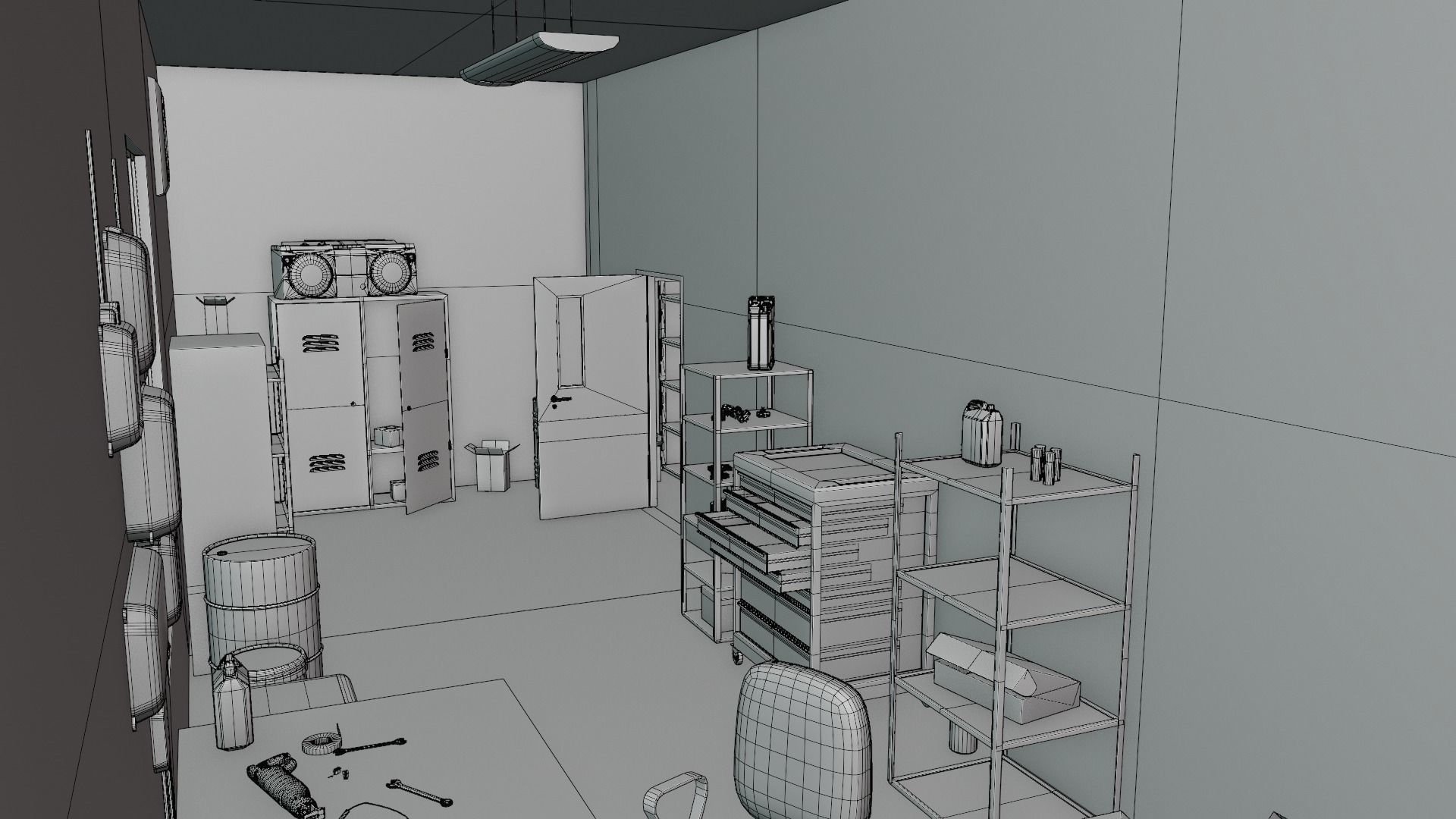 Electrician Workshop Pack Low-poly 3D model_21