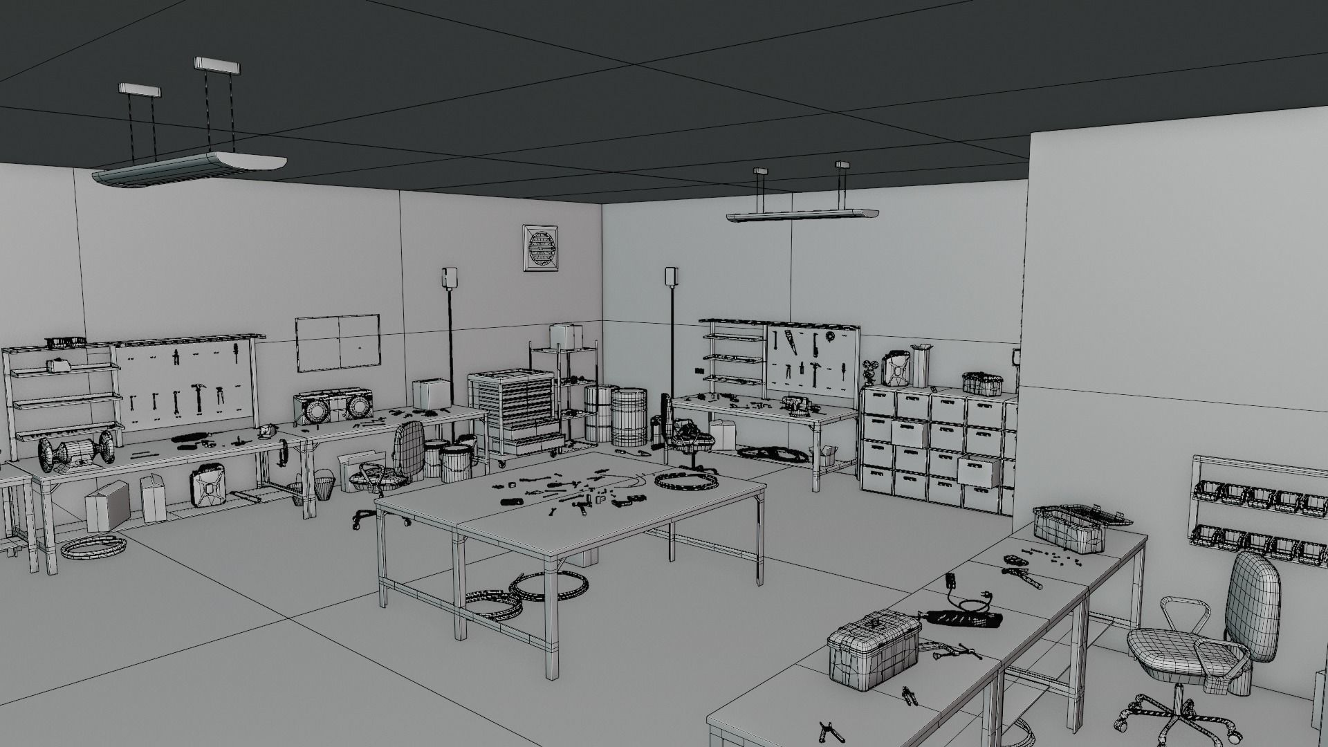 Electrician Workshop Pack Low-poly 3D model_51