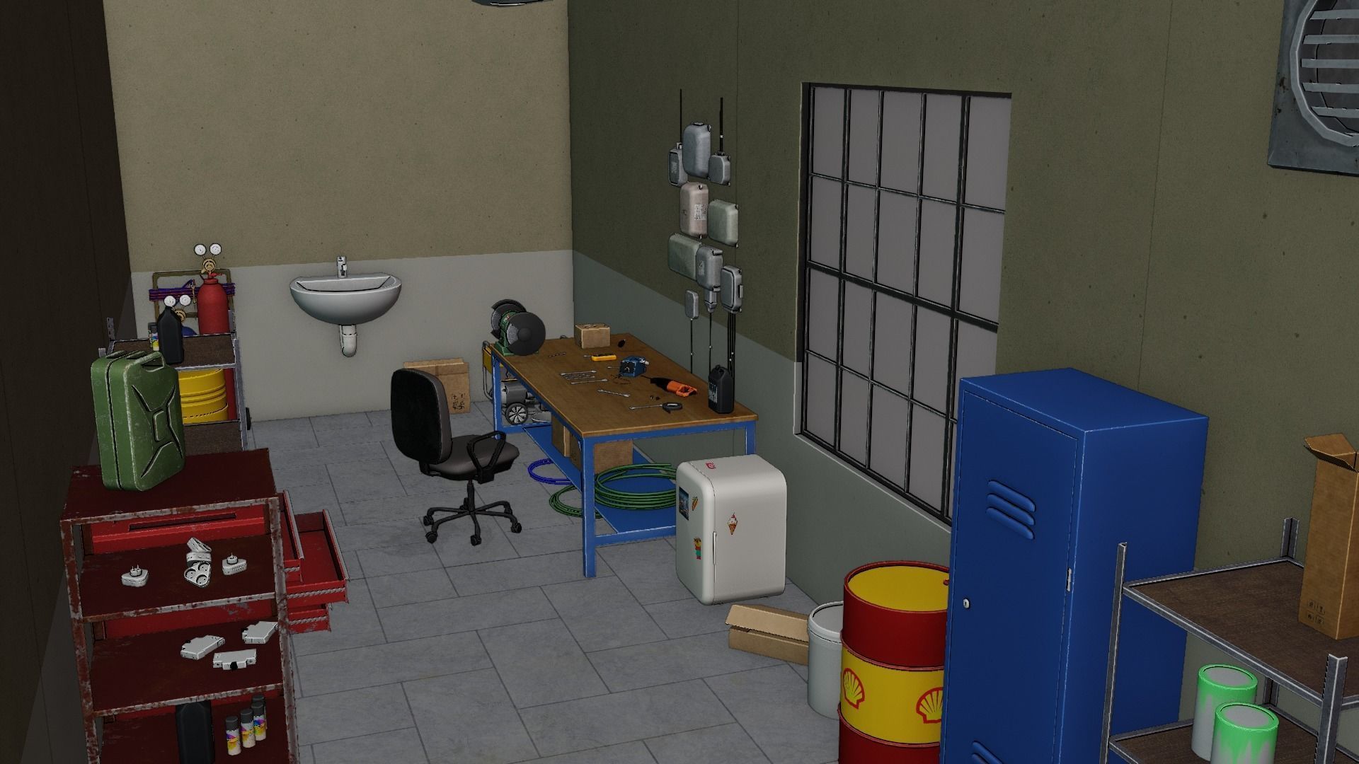 Electrician Workshop Pack Low-poly 3D model_17