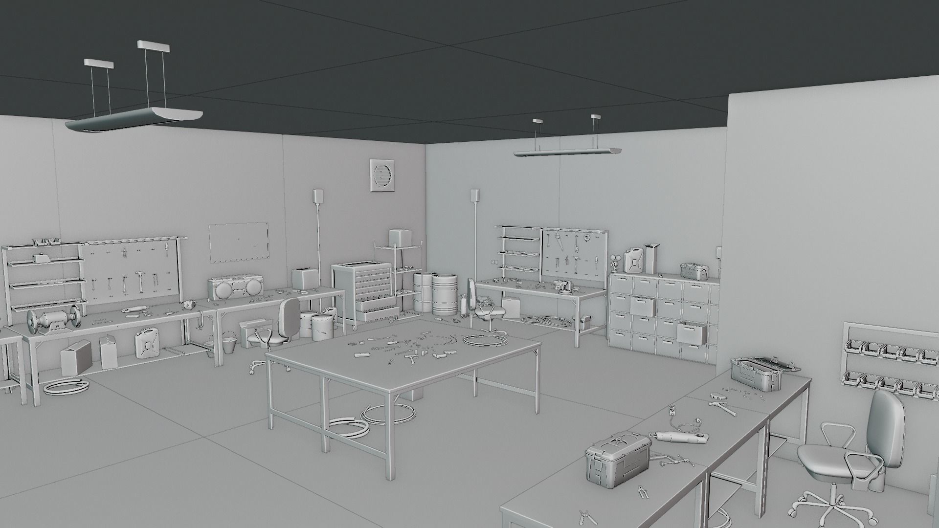 Electrician Workshop Pack Low-poly 3D model_52