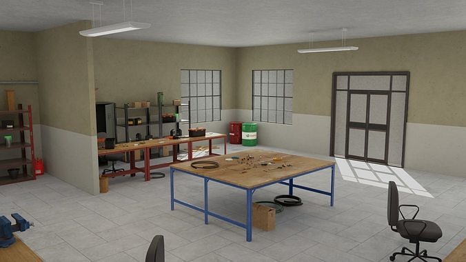 Electrician Workshop Pack Low-poly 3D model 6