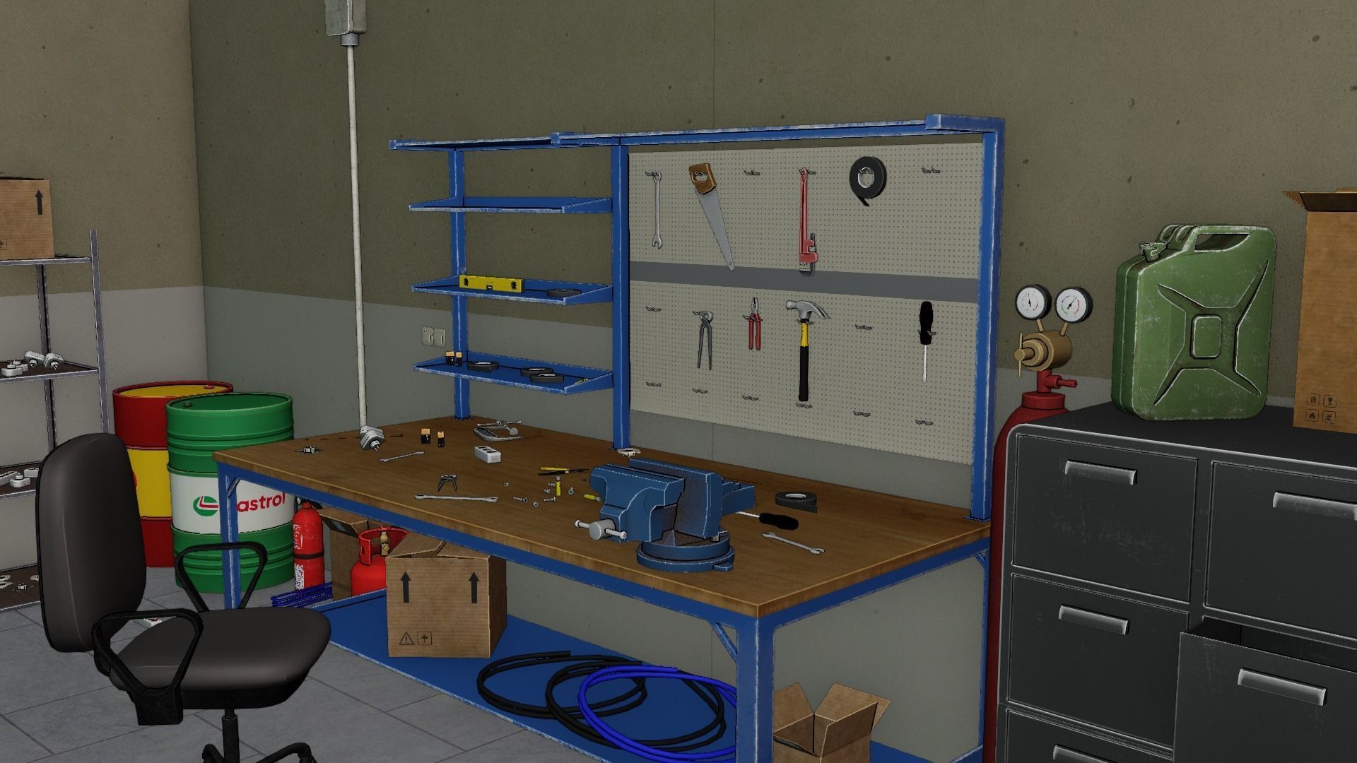 Electrician Workshop Pack Low-poly 3D model_32