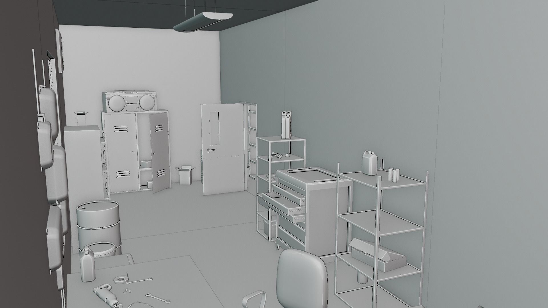 Electrician Workshop Pack Low-poly 3D model_22