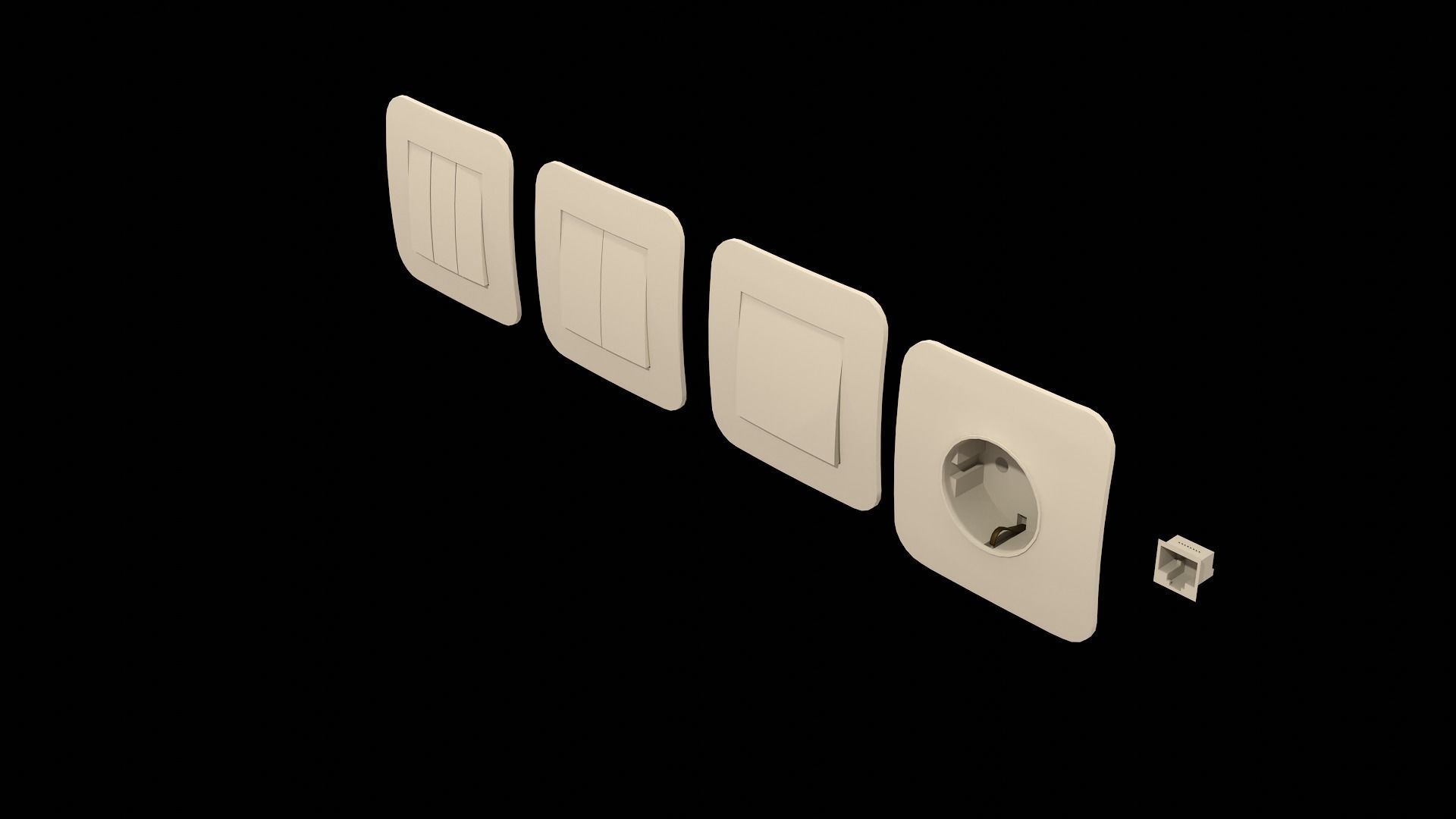 Electrician Workshop Pack Low-poly 3D model_101