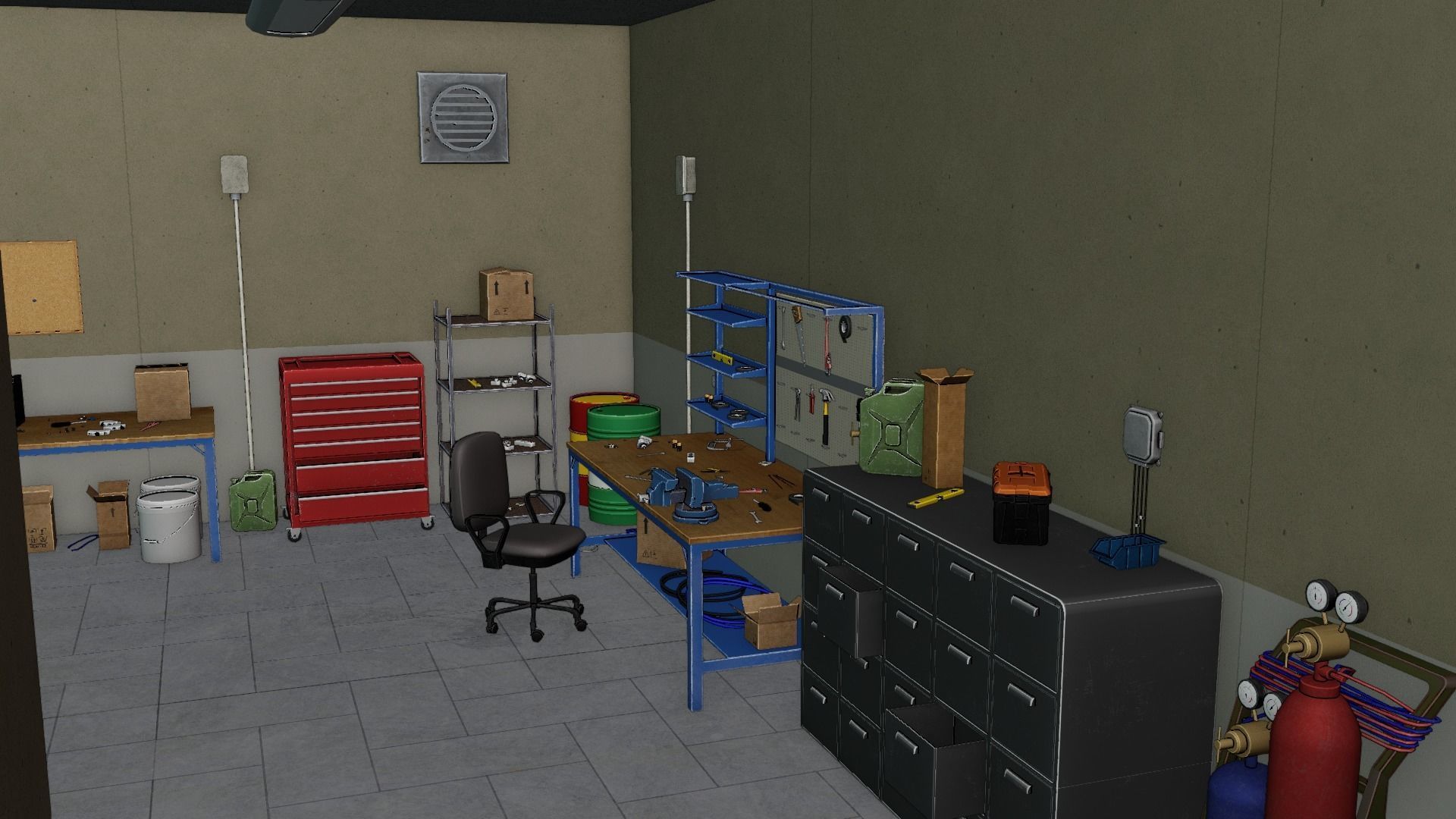 Electrician Workshop Pack Low-poly 3D model_29