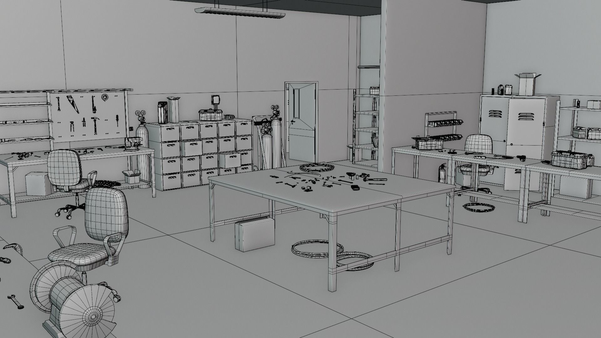 Electrician Workshop Pack Low-poly 3D model_15