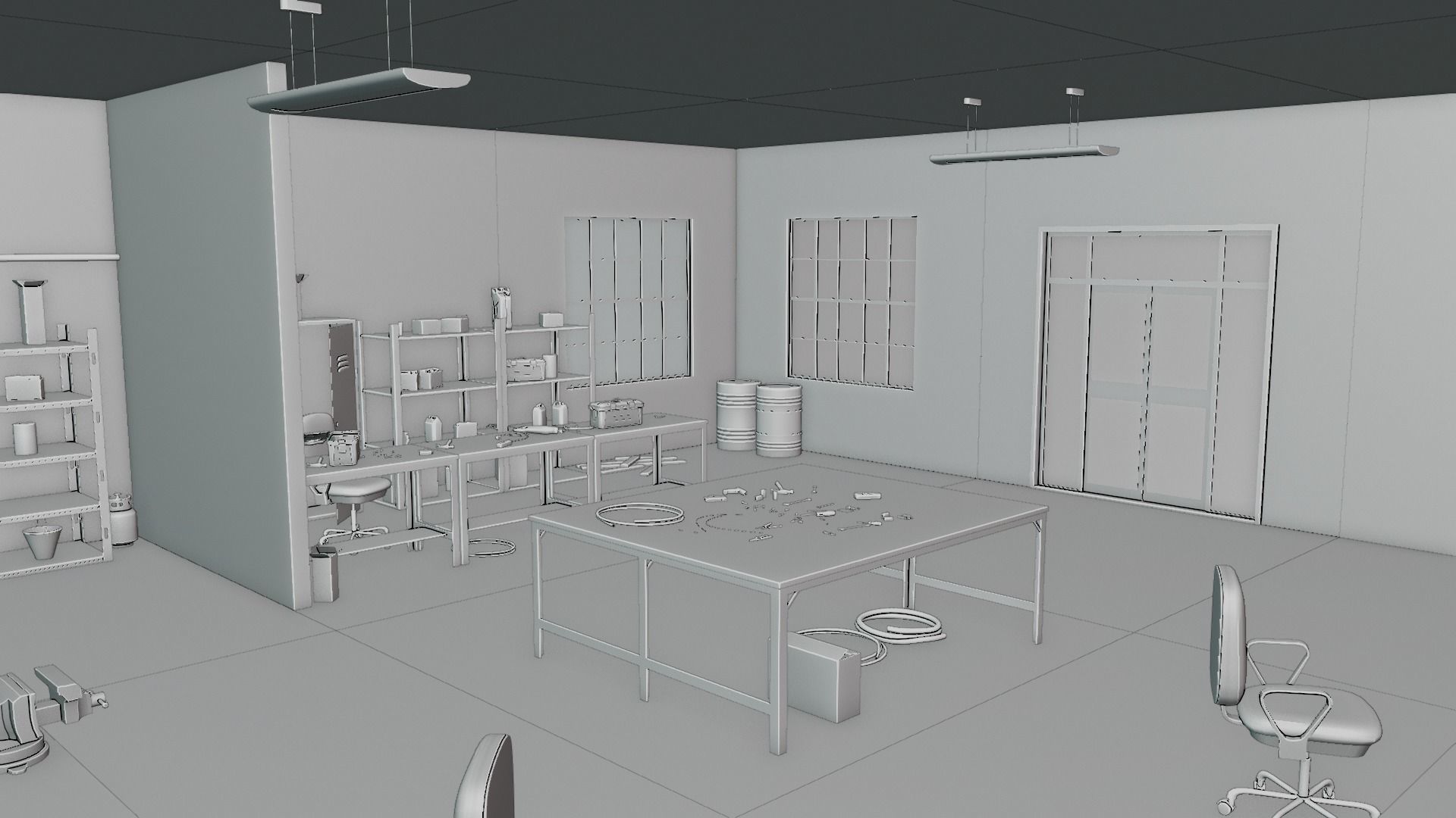 Electrician Workshop Pack Low-poly 3D model_28