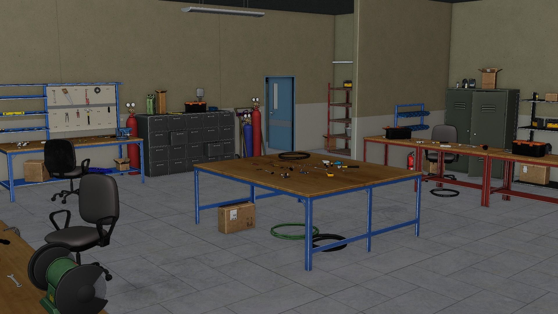 Electrician Workshop Pack Low-poly 3D model_14