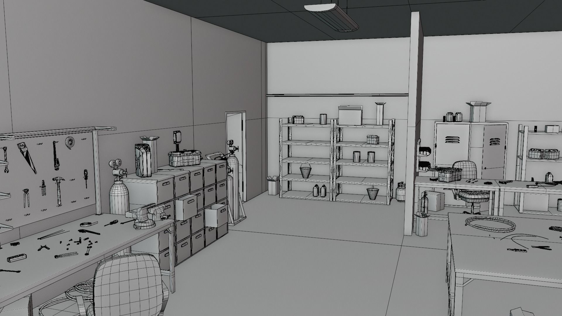 Electrician Workshop Pack Low-poly 3D model_24