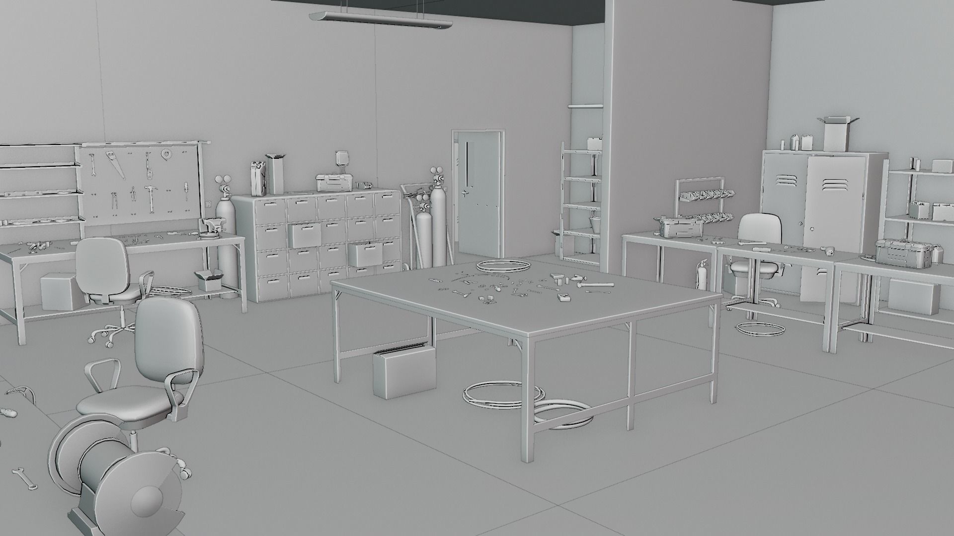 Electrician Workshop Pack Low-poly 3D model_16