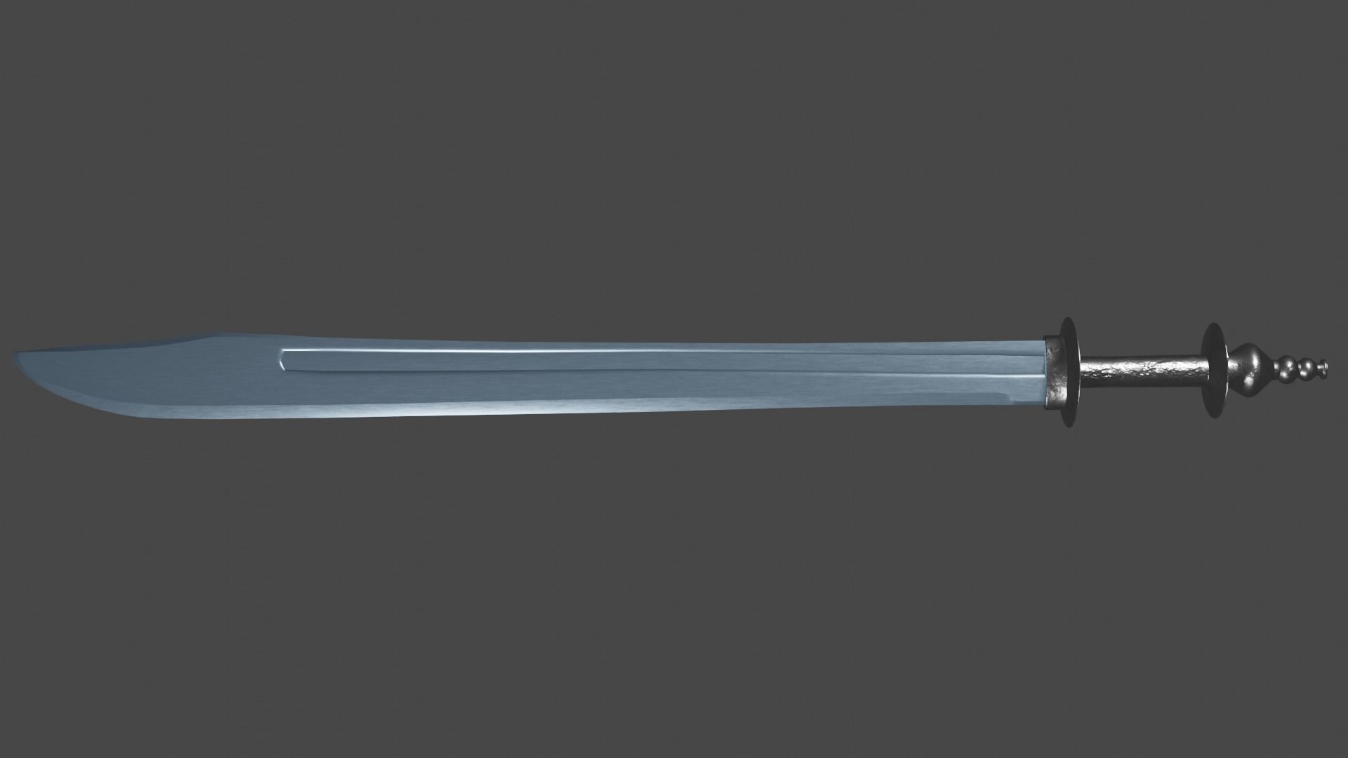 Grossmesser sword with Khora handle Low-poly 3D model_4